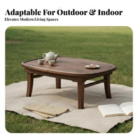 Folding Tea Table Foldable Floor Desk Portable for floor mat Room, Balcony, Adults