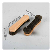 Billiard Table Brush Set Wood Handle Pool Table Brush Set Low-Shedding Bristles Billiard Cleaner Kit for Game Room, Bar