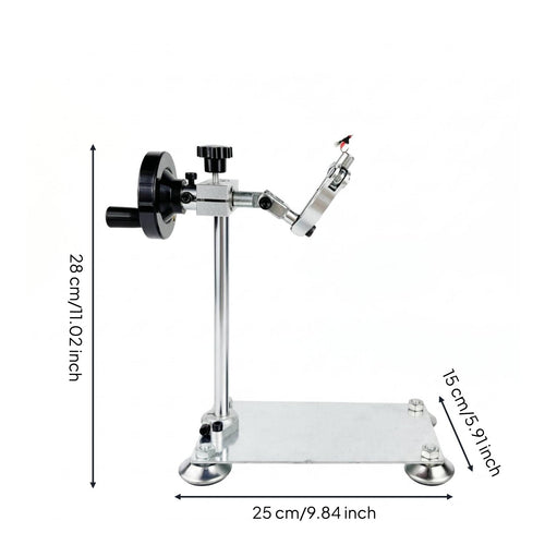 Rotary Fly Tying Vise 360° Rotation Fishing Tool Stainless Steel