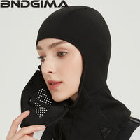 BNDGIMA 磁铁护脸防风保暖透气户外骑行头盔帽磁吸力面罩滑雪头套