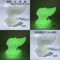 水晶球底座托首饰饰品收纳盒天使贝壳羽毛创意工艺品树脂摆件