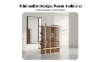 Minimalist design Multi-Tier Open Cabinet Modern Design Display Shelf Designer Inspired Shelving Unit Multifunctional for Apartment Dwellers, Homeowners, Students, Entryway, Living Room, Home Office, Bedroom