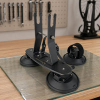 Suction Cup Mounting Bracket Matte Black Fixture Hardware Industrial Finish