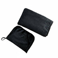 Flannel Trip Blanket Pillow Foldable Trip Blanket Pillow Set Zippered for Outdoor