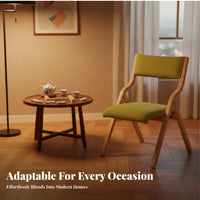 Wooden Folding Chair Easy to stow Padded Wooden Folding Chair for Event Hosts