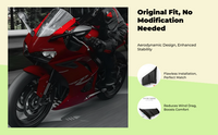 Durable motorcycle wind deflector