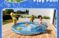 Kids Inflatable Swimming Pool with Slide for Outdoor Water Fun