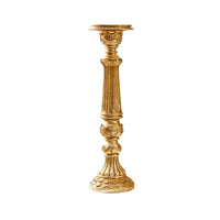 Roman Pillar Candle Holder Sculpted Decor Lustrous for Candlelit Dinners