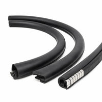 Black B-Pillar Door Seal Strip, Car Sealing Strips for B Pillar Trim, Wear Resistant Car Door Protec - 80cm (2 pieces)