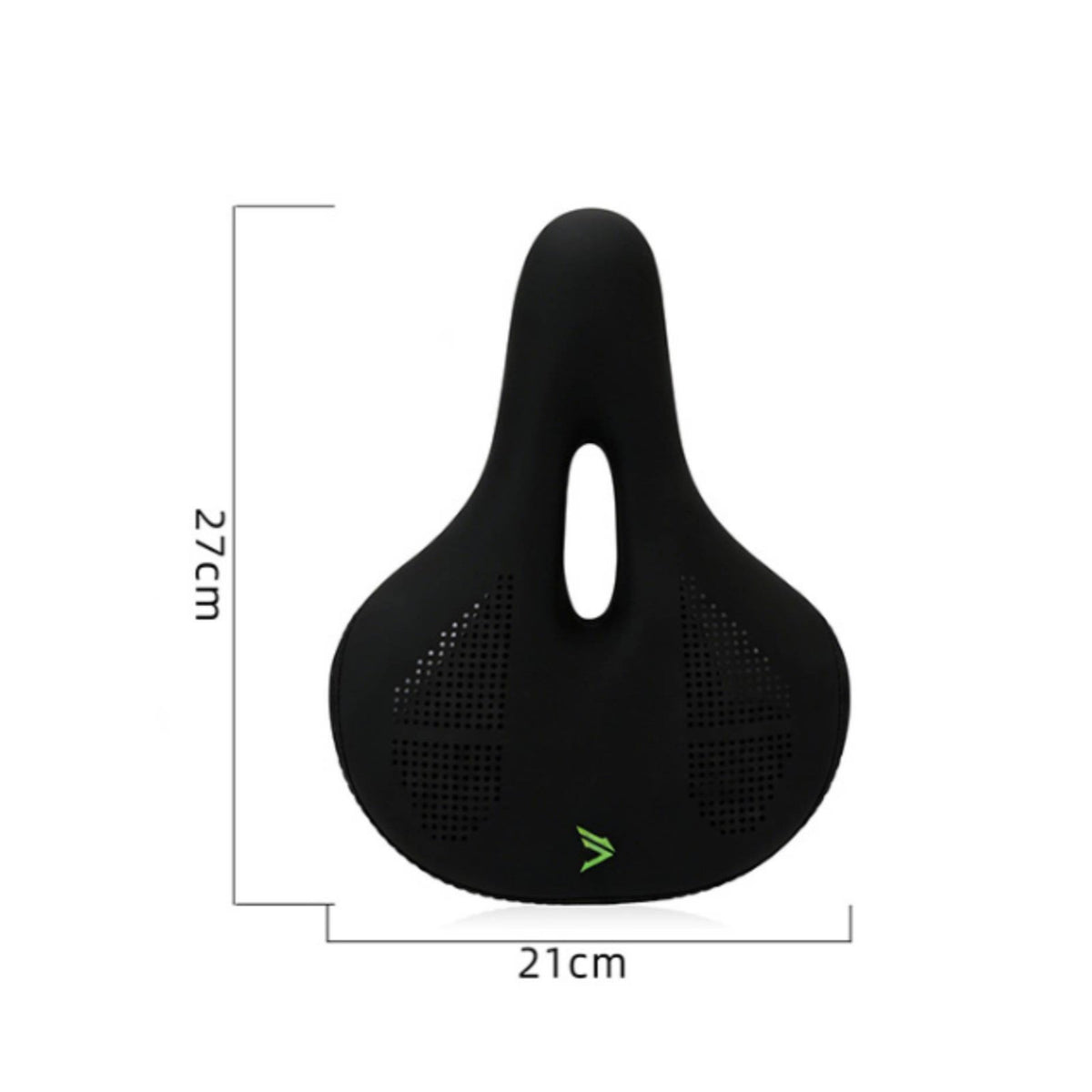 Inflatable Bike Saddle PU Leather Shock Absorbing Two-Wheeler Seat