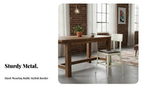 utilitarian Metal Seat sturdy Construction Stackable utilitarian Side Chair