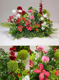 Silk Flower Arrangement for Wedding Aisle Decoration