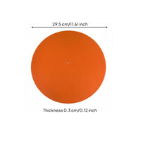 Vibration Damping LP Vinyl Player Mat Improves Sound Quality Felt Turntable Slipmat Universal Fit Vinyl Player Pad Easy Installation for Audiophiles, DJs, DJ Booth