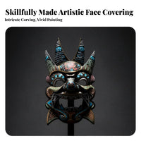 Nuo Opera Mask Collectible Art Traditional Asian Mask 3D Design for Collectors