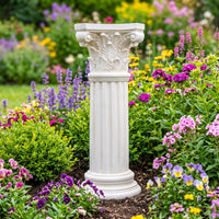 Roman Column Pedestal Architectural Classical Pedestal Decorative Roman Column for Patio, Courtyard, Balcony