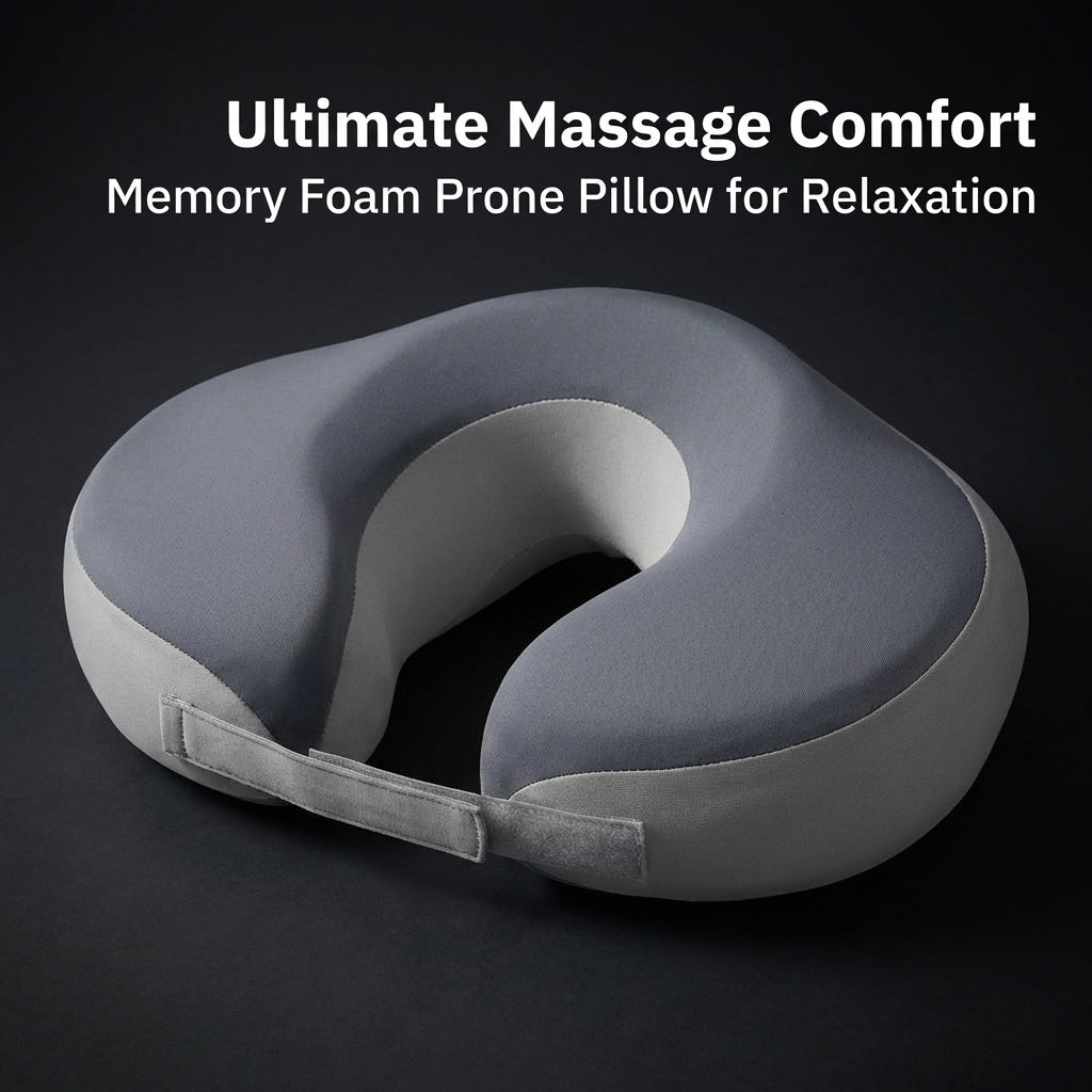 Memory Foam Face Down Pillow, Massage Headrest for Beauty Bed, Ergonomic Face Cushion, Breathable Massage Pillow, Face Cradle for Spa Treatments