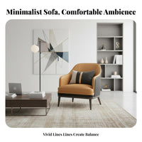 Single-Seater Club Chair Modern Design Armchair Versatile Design Soft Cushioning for Readers, Adults, Hotel Lobby, Office