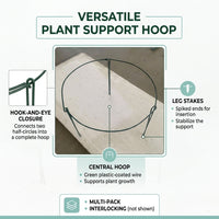 Plant Stand and Supports for Outdoor Plants, Iron Tomato Cage for Garden, Green Metal Plant Supports for Indoor Plants, Monstera Plant Support