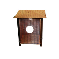 手工竹编紫竹灯屋中式台灯灯笼茶室禅意氛围灯茶台灯工艺品