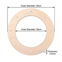 Wooden Wreath Hoop: A Lightweight yet Sturdy DIY Frame for Crafting Exquisite Wreaths. Ideal for Crafting Projects and Weddings, These Unfinished Wooden Craft Hoops Offer Effortless Elegance.