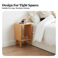 two-levellevel circular table Modern Minimalist Design Nightstand Space-Saving for Office