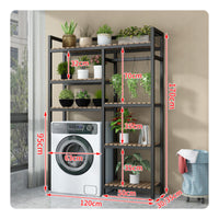 Over-the-Washer Storage Rack Heavy-Duty over Washer Storage Rack High Load Capacity Multi-Tier Plant Stand for Balcony, Washroom