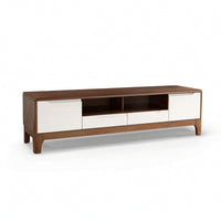 Wooden TV Console Contemporary Tv Cabinet with Drawers Minimalist Media Console with Storage Cabinet for Living Room, Apartment