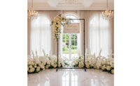 Black Rectangular Display Stand Modular Parts Entrance Sign Intended for Wedding