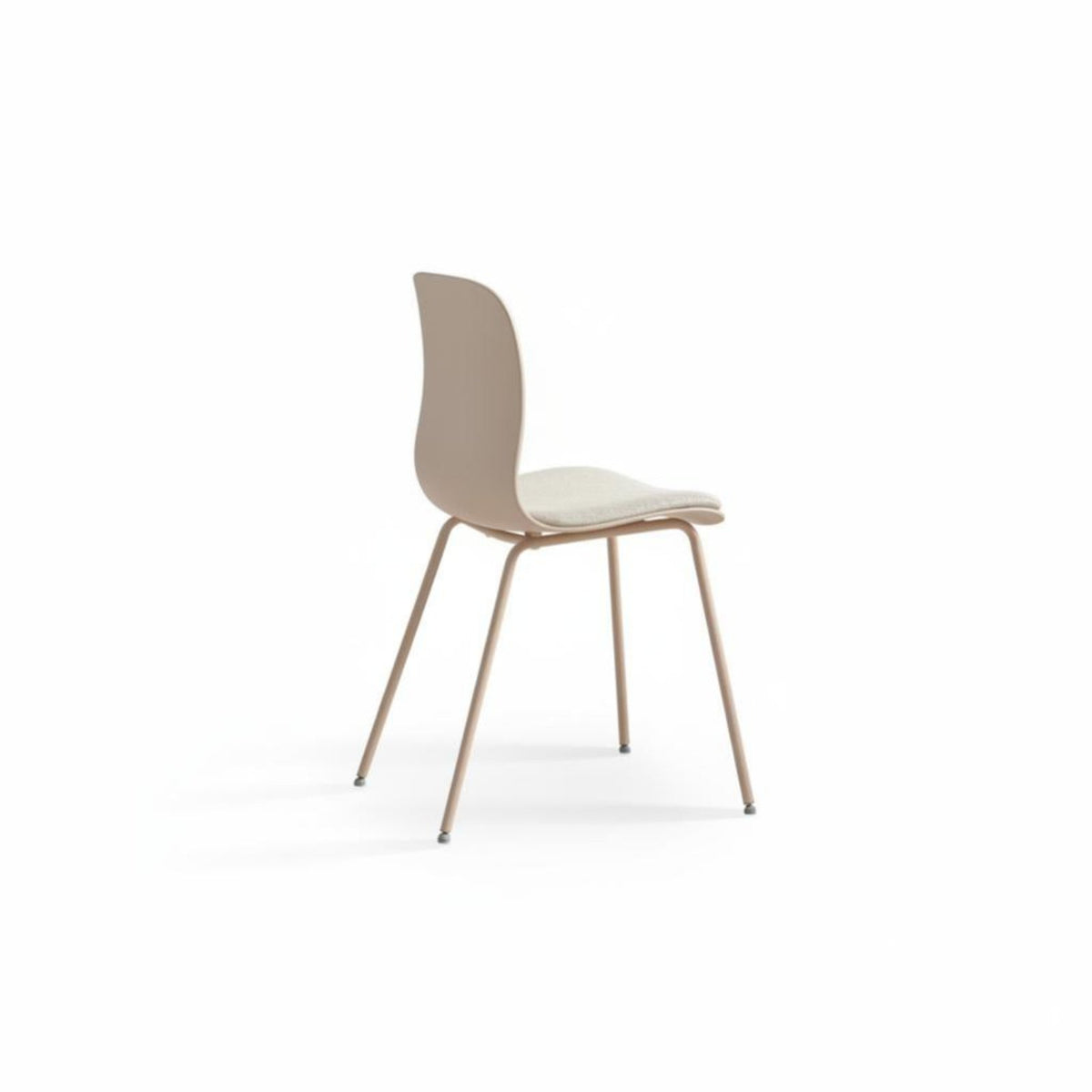 Molded Shell Chair Minimalist Design Dining Seating Armless for Adults, Students