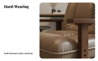 Curved Frame Accent Chair Ergonomic Design Upholstered Seating High spine Support Multi-Purpose for Office Workers, Homeowners