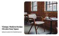 With Armrests Upholstered Wood Armchair centuryera Modern Design Upholstered Wooden Chair Ergonomic rearrest Accent Seat Stylish Appearance for Cafe Owners, Homeowners, Interior Designers, Dining Room, Home Office, Bedroom, Kitchen