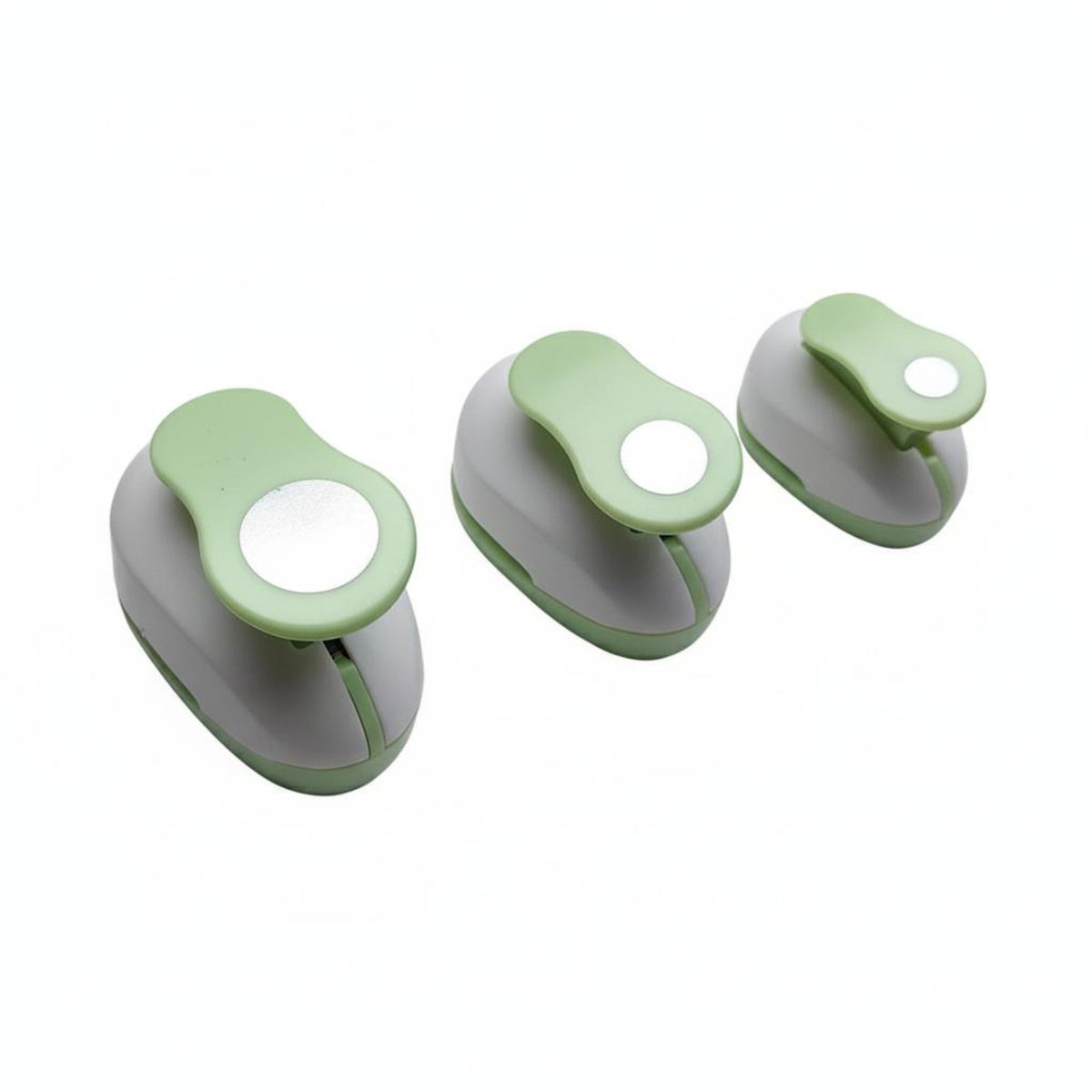 Circle Punch Set Easy to Use Round Shape Punch Colorful Design for Card Making