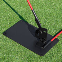 Metal Golf Swing Plane Corrector Stable Golf Swing Training Aid with Adjustable Arm Beginner-Friendly Practice Equipment Heavy-Duty for Beginners