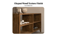 Wabi-Sabi Design 2-Door Entryway Cupboard Natural Wood Grain Accent Cabinet Minimalist Aesthetic Sideboard mid-century-modernmid-century-modernera Influence for Tea Lovers, Homeowners, Renters, Living Room, Bedroom, Home Office, Kitchen