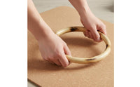 Wing Chun Wooden Training Hoop Smooth Polished Surface Wooden Wing Chun Training Hoop Joint Flexibility Fighting Arts Gear for Home Practice