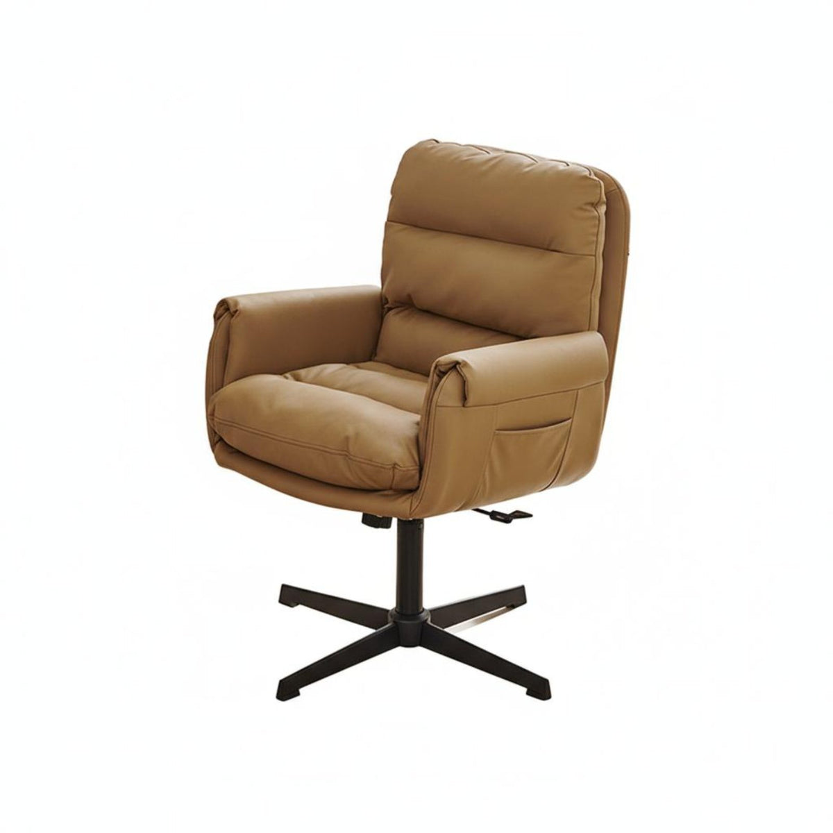 Armless Rolling Task Chair Padded pad Desk Seat Ergonomic Design 360-Degree rotate for Students, Adults, Study Room, Bedroom