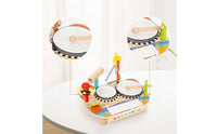Allall-in-1 Wooden Musical Instrument Toy Multifunctional Toy Piano with Drums Multi-Functional Wooden Music Station Educational for Toddlers, Preschoolers, Kids, Playroom, Home, Daycare