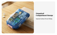 space-saving weekly cycle Box Weekly Organizer medication Case simpleeasy-access for Gym, Seniors