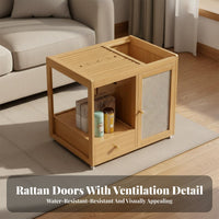 Mobile Tea Table Multi-Functional Rolling Tea Serving Trolley Multifunctional Sofa End Table on Wheels for Homeowners, Seniors, Small Areas, Bedroom