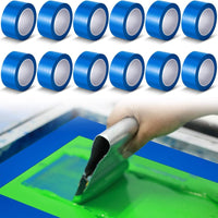 12 Rolls Screen Printing Tape Crisp Line Silkscreen Tape Solvent Resistant Art Supply for Art Studio