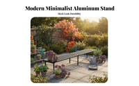 3-Tier Rolling Flower Rack Floor-Standing 3-Tier Rolling Plant Stand Sturdy Duty Large Capacity for Balcony, Outdoor