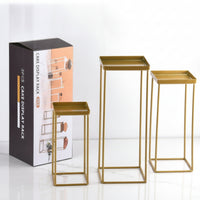 3 Pieces Cake Display Rack Versatile Shelf Easy to Clean for Bakers