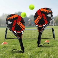 ABS Sturdy Face Padel Racket Lightweight Foam Center Padel Racket Non-Slip Grip Shock Absorption for Beginners, Training