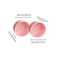 2 Pieces PVC Gift Box Elegant Look Round Flower Box Large Capacity