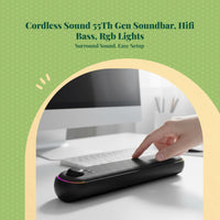 USB stereo soundbar for desktop