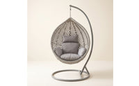 Cushioned Hanging Chair with Stand Comfortable Egg Chair with Stand Comfy Furniture Sturdy for Backyard