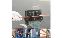 Adjustable Handheld Tubing Straightener Aluminum Tubing Straightener Tool Roller Equipment T-Handle for Auto Mechanics, Garage