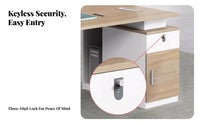 Multi-Person Cubicle Bench Minimalist Design Workstation Spacious Workspace Office Furniture for Teams, Corporate Environment, Call center, Study Room
