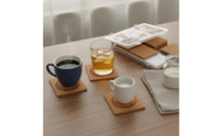 50 Pieces Self Cork Tile Flat Square Cork Tile Easy to Easy to Trim Decor for Coasters