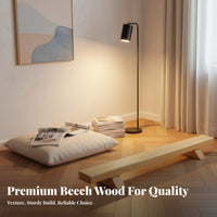 Beech Wood Press-up Bar Long-Lasting Wooden Push up Stands Wooden Parallette Bar Full Physique Exercise Wood Parallettes Stable